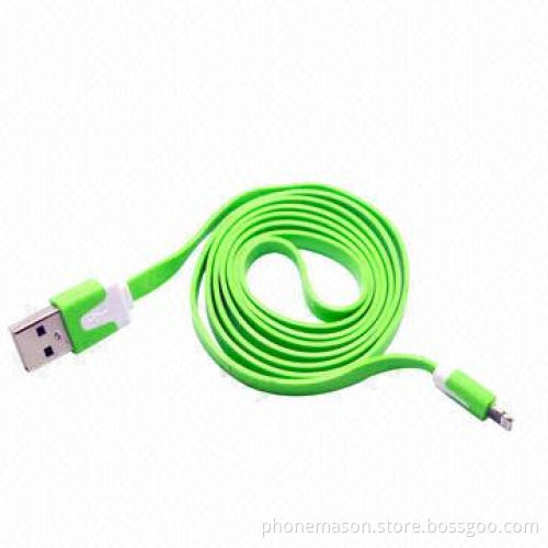 8-pin New Lightning USB Cable for iPhone 5, Flat Cable